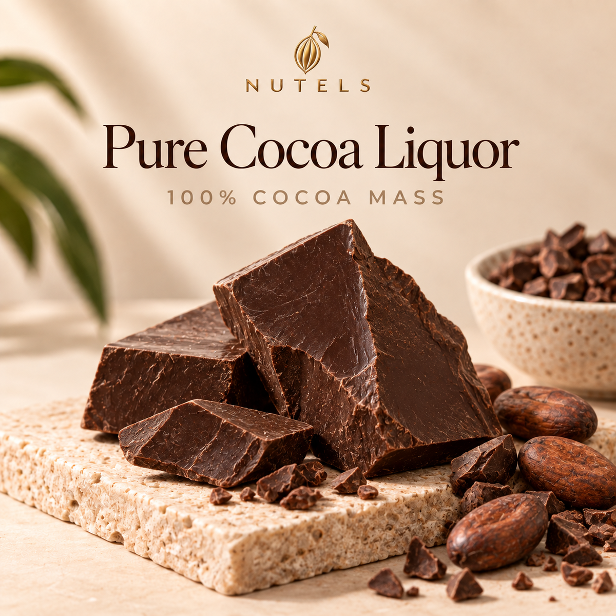Nutels Pure Cocoa Liquor - 100% cocoa mass with no added sugar